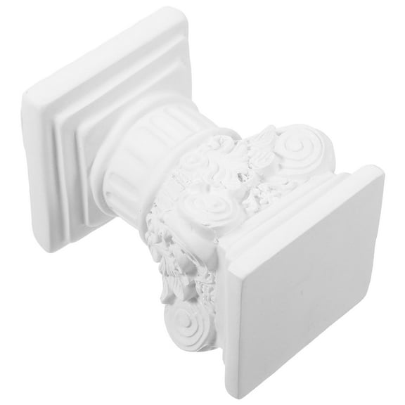 LOLIPPYY Classical Style Column Decor Artistic Ornament for Wedding Table White Resin 1Pcs