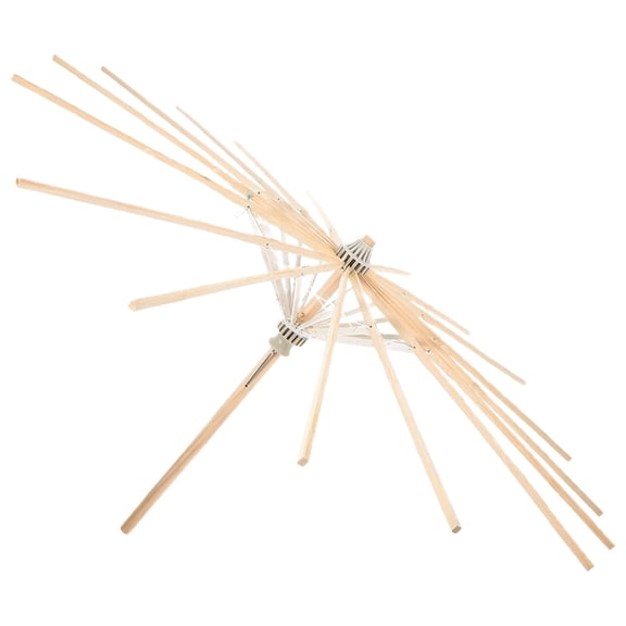 LOLIPPYY Classical Umbrella Racks Paper Umbrella Replacement Frame Wood Umbrella Display 1Pcs