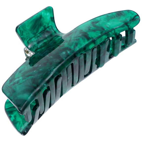 LOLIPPYY Claw Clip for Women Simple Design Dark Green Acetate Hair Fixing Tool 1 Piece