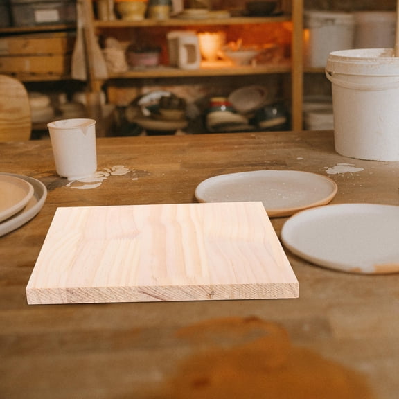 LOLIPPYY Light Brown Wood Clay Drying Board Pad 1 Piece for Pottery Making and Craft Enthusiasts