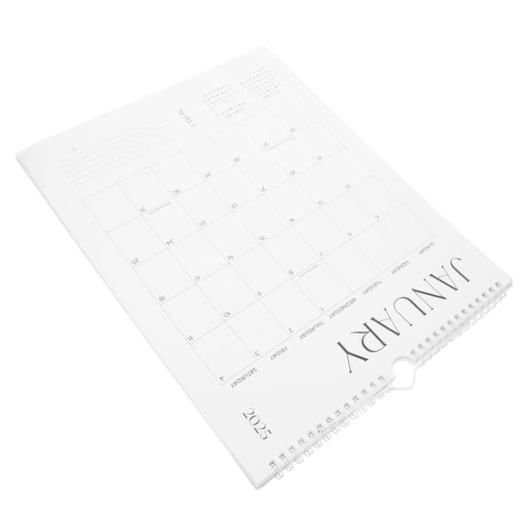 LOLIPPYY White Wall Calendar with Large Clear Fonts for Easy Scheduling and Date Visibility, Perfect for Home and Office Use