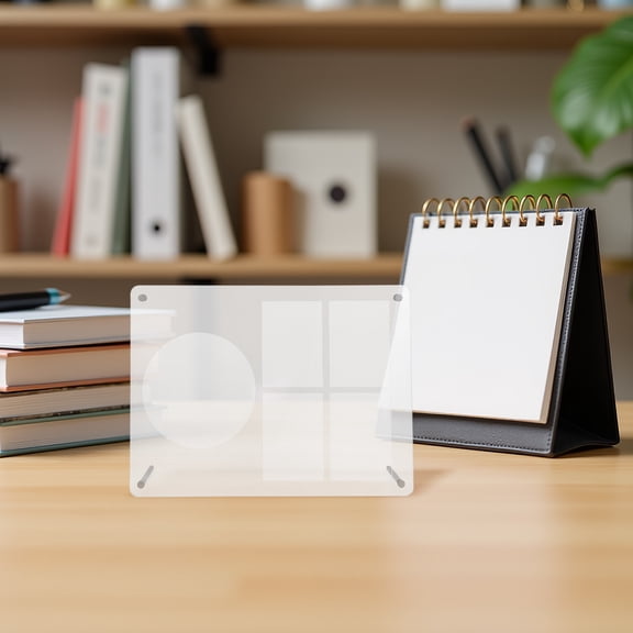 LOLIPPYY Clear Acrylic Cd Display Frame Stand for Office with Compact Desktop Design