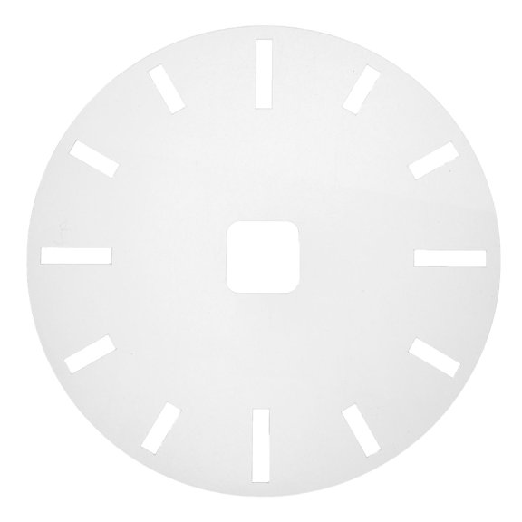LOLIPPYY Clear Acrylic Clock Face Stencil Template for DIY Clock Board Inlay Guide