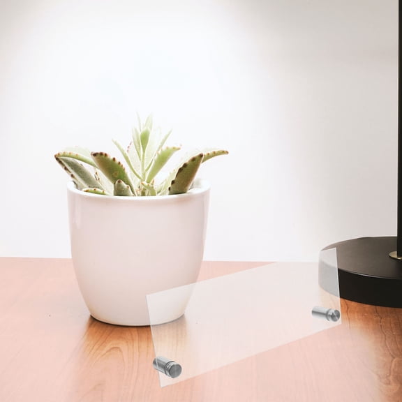LOLIPPYY Clear Acrylic Desk Name Plate for Office with Smooth Surface and Ample Writing Space