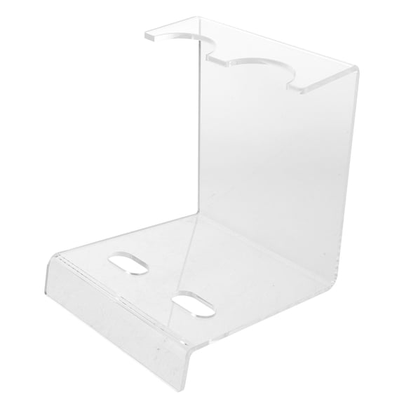 LOLIPPYY Clear Acrylic Microphone Stand for Desk with Stable Base Ideal for Recording and Podcasts