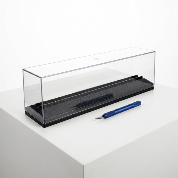 LOLIPPYY Clear Acrylic Model Train Storage Box Suitable for 1:160 Scale Collectibles with Display Function
