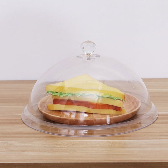 LOLIPPYY Clear Cake Dome Cover Acrylic Sealing Lid Restaurant Use 1Pcs