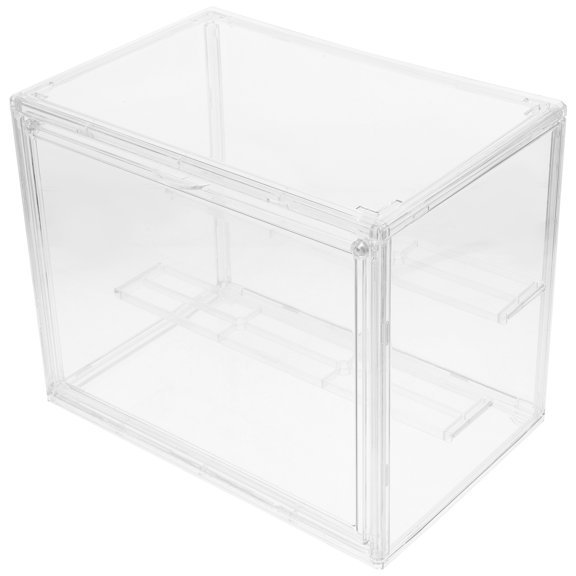 LOLIPPYY Clear Display Case for Figurines with Adjustable Sections and Durable Acrylic Material