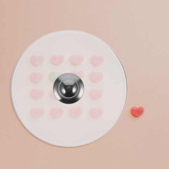 LOLIPPYY Clear Food Dome Cover with Stainless Steel Handle for Buffet and Dinner Table