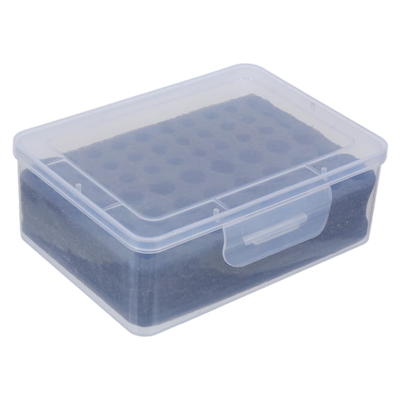 LOLIPPYY Clear Lid Battery Organizer Box for Aa and Aaa Power Storage with Shockproof Plastic Case