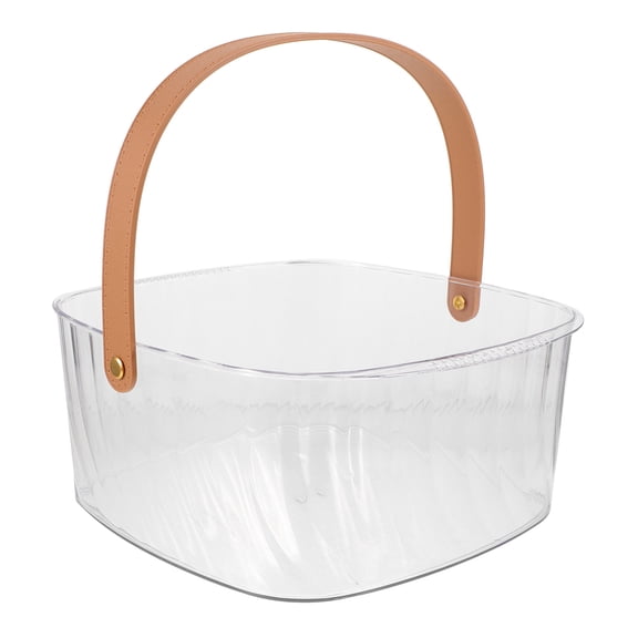 LOLIPPYY Clear Plastic Beverage Tub for Parties with Handle Suitable for Bars and Hotels