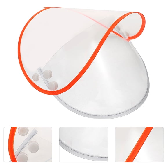 LOLIPPYY Transparent Rain Hat Shield Clear PE Material Outdoor Accessory 1 Set for Hiking Camping and Daily Use