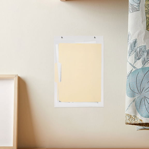 LOLIPPYY Clear Wall Mount Magazine Holder for Office Flyers Brochure Organizer and Retail Display