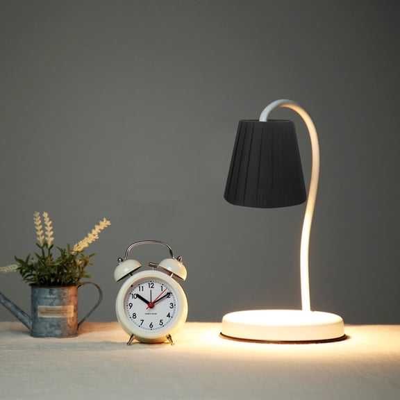 LOLIPPYY Cloth Drum Lamp Shade Black Vintage Desk Lamp 1Pcs
