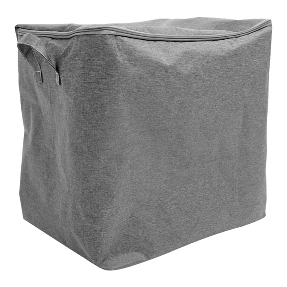 LOLIPPYY Clothes Storage Holder Grey Fabric Foldable Organizer for Bedroom Quilts and Towels