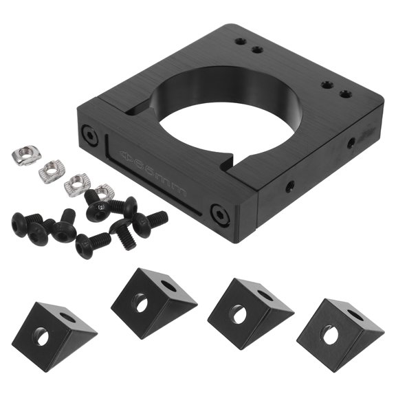 LOLIPPYY Cnc Spindle Clamp Rack 65mm for Routers and Mills, Black Metal