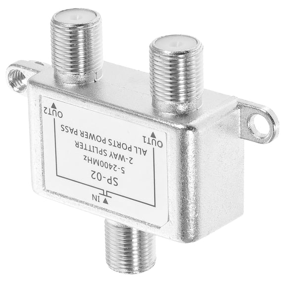 LOLIPPYY Coax Splitter for Satellite and Cable TV Signal Splitting Digital Signal to Dual Devices