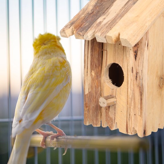 LOLIPPYY Cockatiel Nesting Box for Garden 1Pcs Wood Designed for Birds