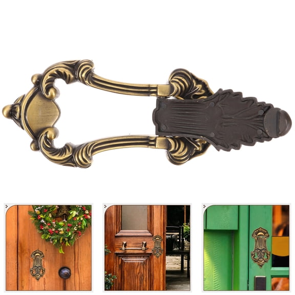 LOLIPPYY Coffee European Vintage Zinc Alloy Door Handle for Home Use MultiFunctional Easy Installation 3.15 Inches