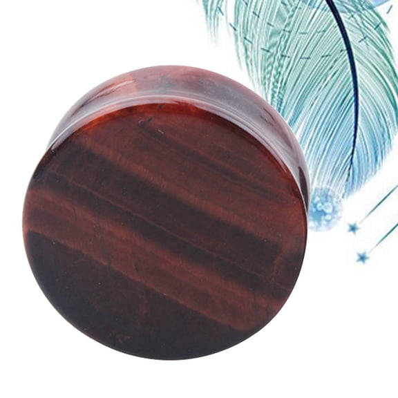 LOLIPPYY Coffee Stone Ear Plugs Ear Gauges Fashion Jewelry for Elegant Occasion Decoration