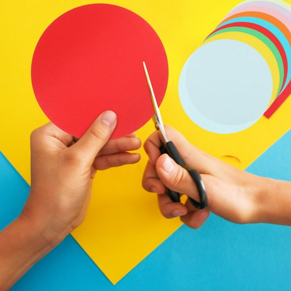 LOLIPPYY Colored Folding Paper Circles for Crafts, Origami, Scrapbooking, and Decorative Art Projects