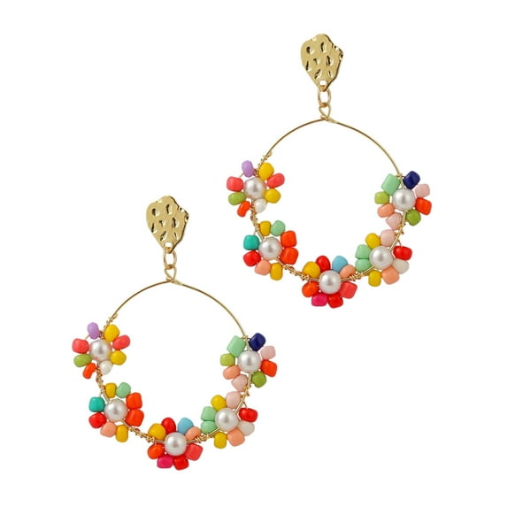 LOLIPPYY Colorful Bead Earrings Creative Ear Pendants Fashion Jewelry Assorted Colors