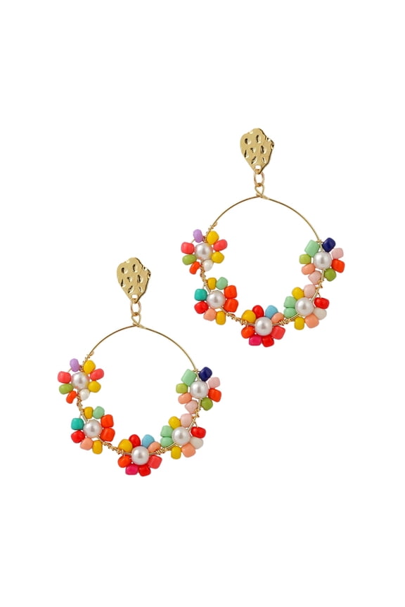 Colorful Bead Earrings Creative Ear Pendants Fashion Jewelry Assorted Colors