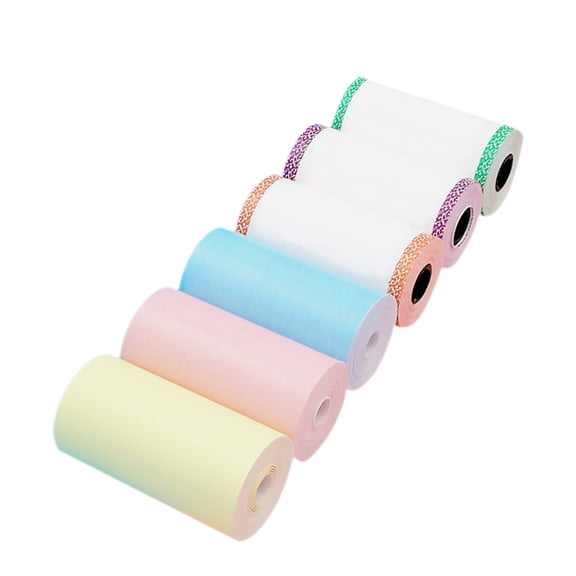 LOLIPPYY Colorful Home Typing Paper Assorted Colors Premium Paper for Office and School Use 6 Pcs