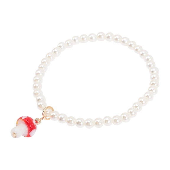 LOLIPPYY Colorful Rope Bracelet Red Plastic 1Pack for Girls Wedding Summer Fashion