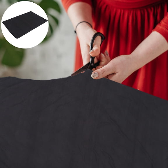 LOLIPPYY Comfortable Black Polyester Fabric for DIY Sewing Quilting and Home Use