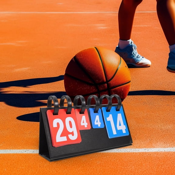 LOLIPPYY Compact Basketball Scoreboard Flipper with Reset Function Portable for Sports