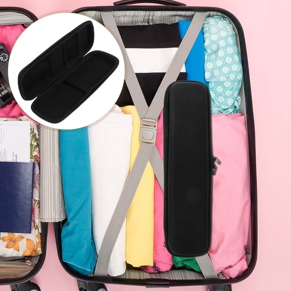 LOLIPPYY Compact Black Curler Case for Travel, Storage, and Easy Organization