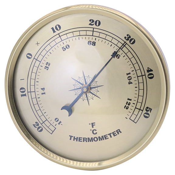 LOLIPPYY Compact Metal Outdoor Thermometer Large Numbers for Easy Temperature Reading on Patio