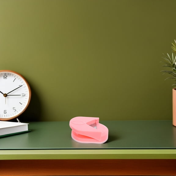 LOLIPPYY Compact Paper Edge Rounder for Home Use with Builtin Chip Catcher and Comfortable Grip