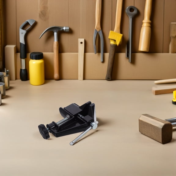 LOLIPPYY Compact Portable Bench Clamp Vise for DIY Woodworking and Assembly Tasks