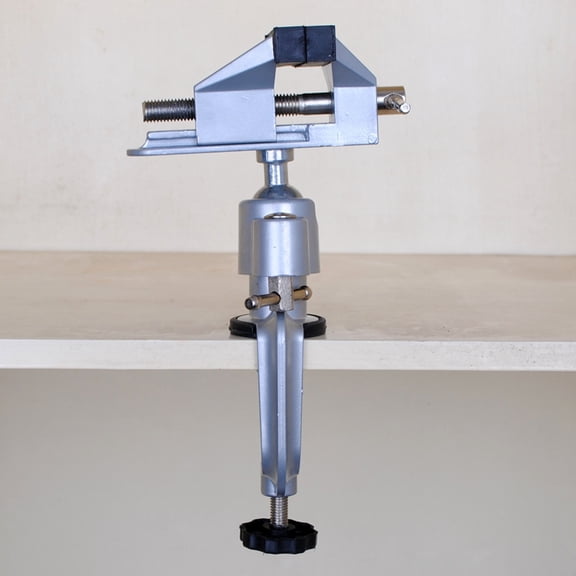 LOLIPPYY Compact Portable Bench Vise with Steel Screw Handle for Wood Plastic and Jewelry DIY