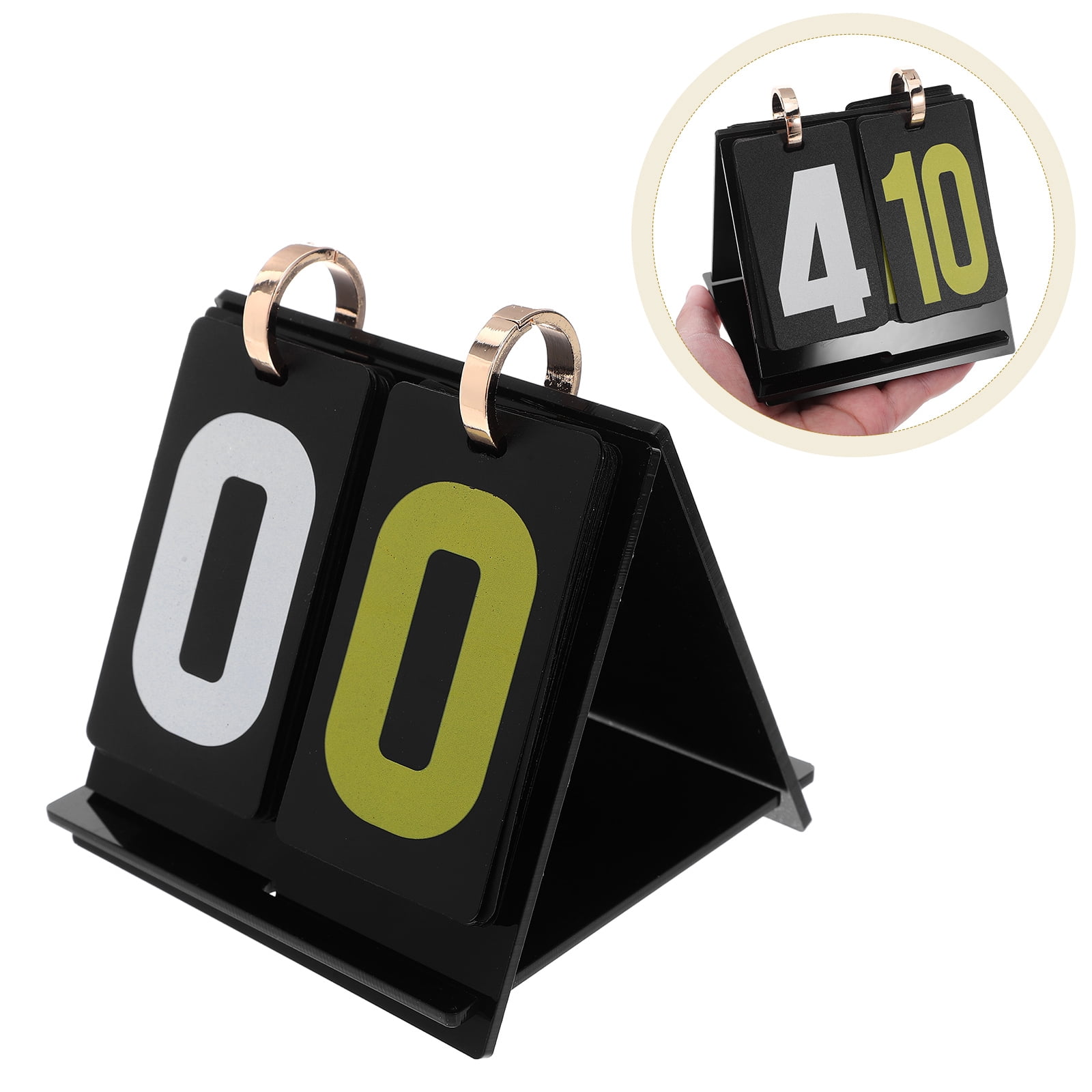 LOLIPPYY Compact Portable Flip Scoreboard with Clear Large Numbers for ...