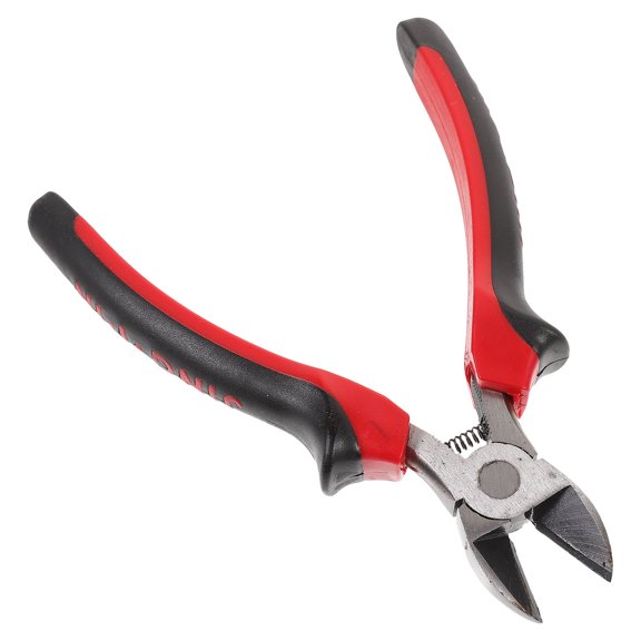 LOLIPPYY Compact Red Diagonal Wire Cutters for Repair Use with High Leverage and Insulated Grip