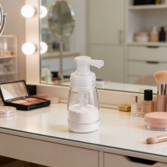 LOLIPPYY Compact Refillable Powder Spray Dispenser Bottle for Cosmetic and Hair Fiber Use