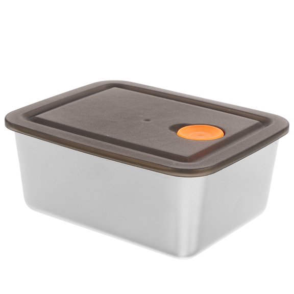 LOLIPPYY Compact Stainless Steel Food Prep Container Reusable Sealed Box for Fridge and Freezer