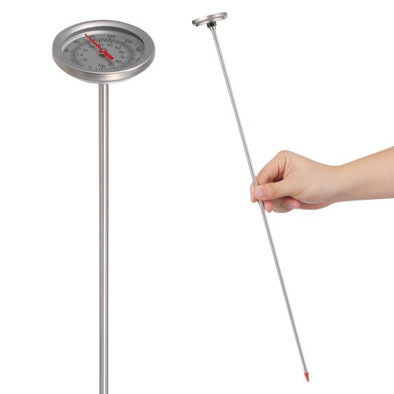 LOLIPPYY Compost Thermometers Soil Thermometer Quick Response Stainless Steel 1Pack