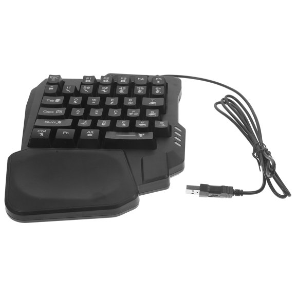 LOLIPPYY Computer Game Keyboard Black with Backlight Feature for Convenient Use