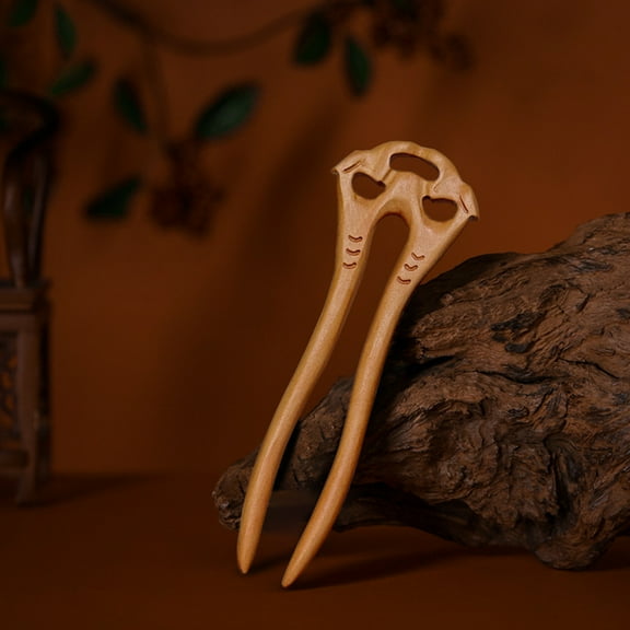 LOLIPPYY Concert Hair Fixing Hair Fork Pin for Women Light Brown 1Pcs