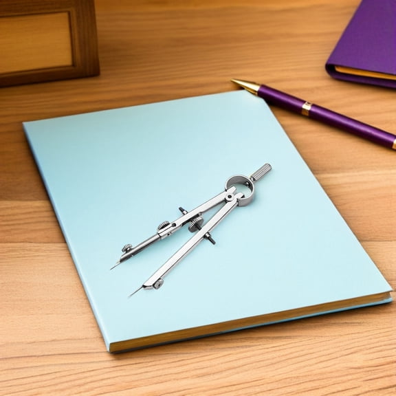 LOLIPPYY Convenient Metal Compass with Adjustable Legs for Precise Drawing and Design Work