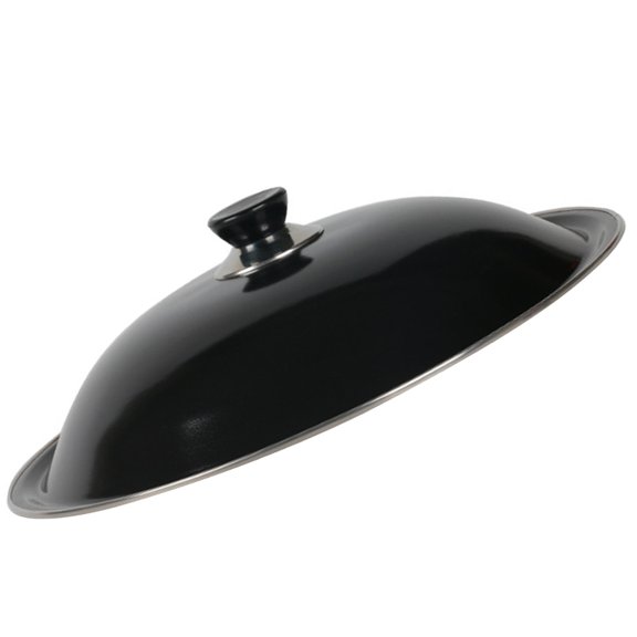 LOLIPPYY Cooking Enthusiasts Round Enamel Pot Lid Black 1Set for Kitchen