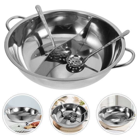 LOLIPPYY Cooking Pot with Divider for Home Users and Heat Retention 1Pcs