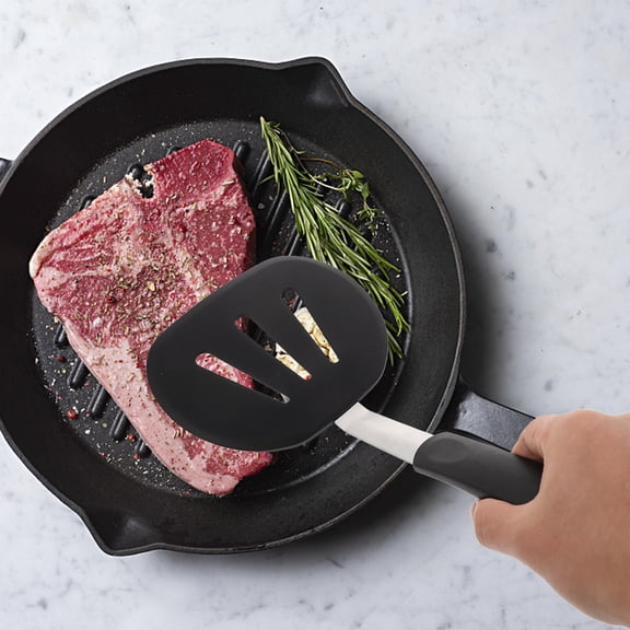 LOLIPPYY Cooking Spatulas Stainless Steel Non-stick Utensil for Restaurant Use 1Pcs