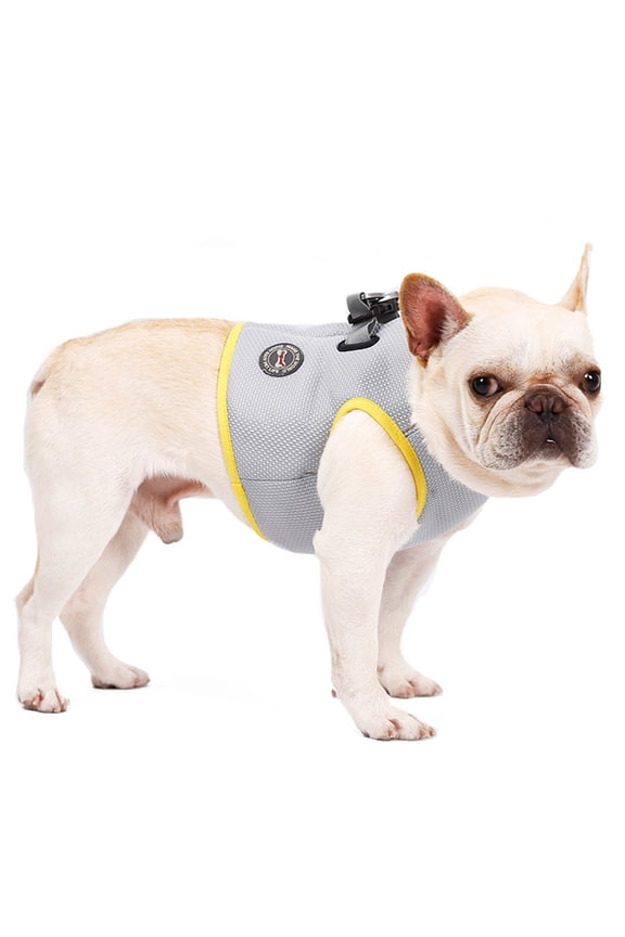 Cooling Vest Grey Breathable Heat Absorption Quick Release Buckle for Outdoor Activities