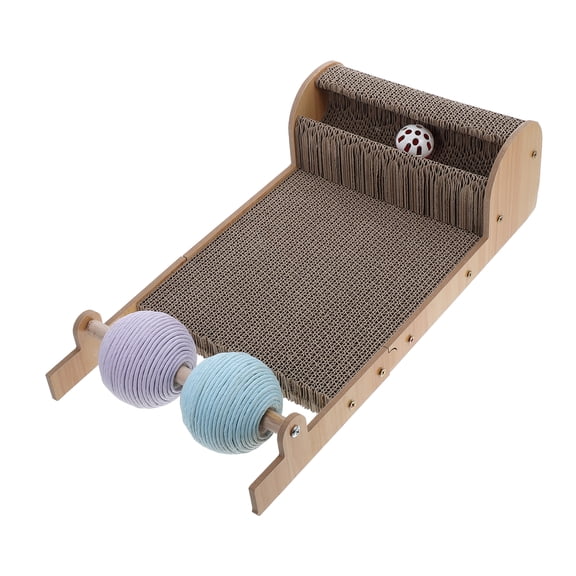 LOLIPPYY Corrugated Cardboard Cat Scratcher Sofa, Indoor Cat Scratching Pad, Decorative Kitten Scratch Couch and Bed