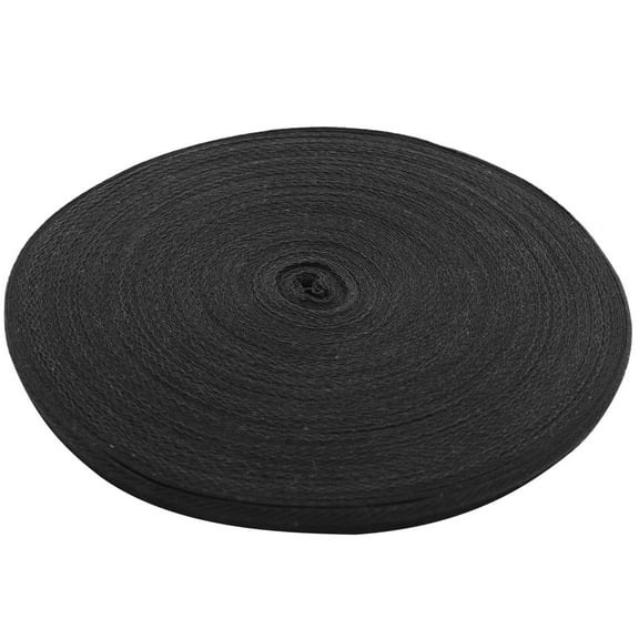 LOLIPPYY Black Cotton Thread Ribbon for Sewing, Crafting, Projects, Decorations - 1 Roll Material